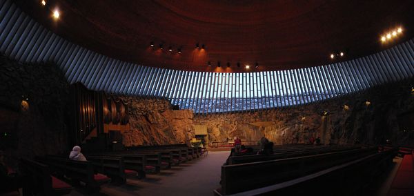 церковь в скале Хельсинки